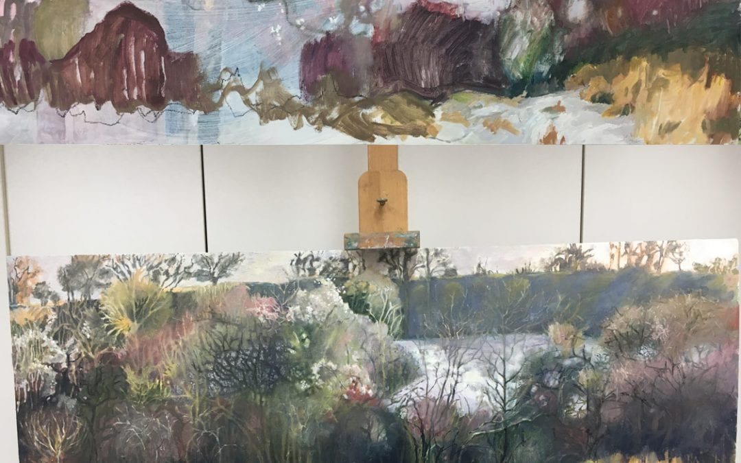 A painting in progress….