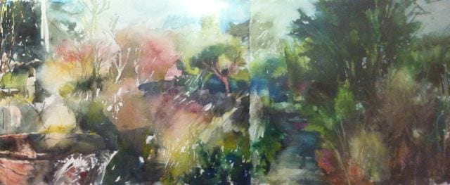 THE AUTUMN LANDSCAPE … IN WATERCOLOUR